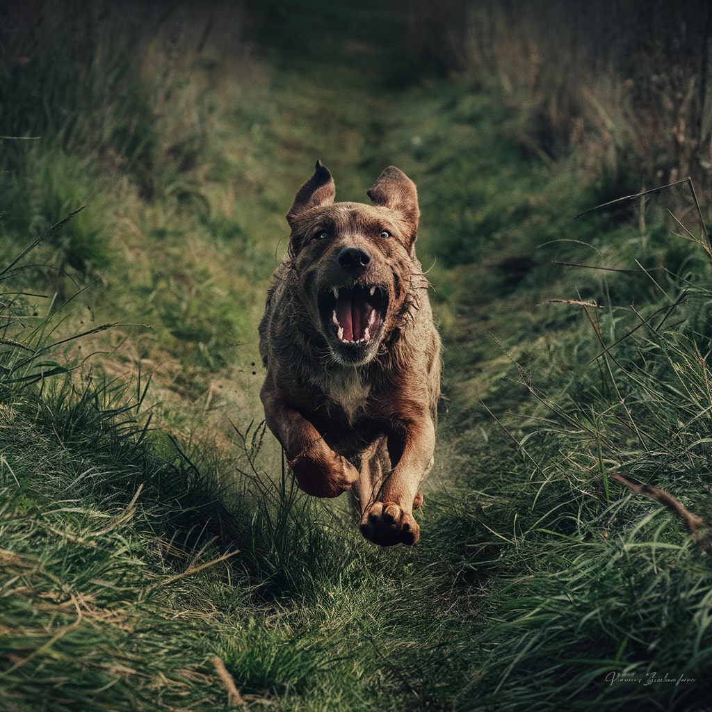 un chien qui aboie fort