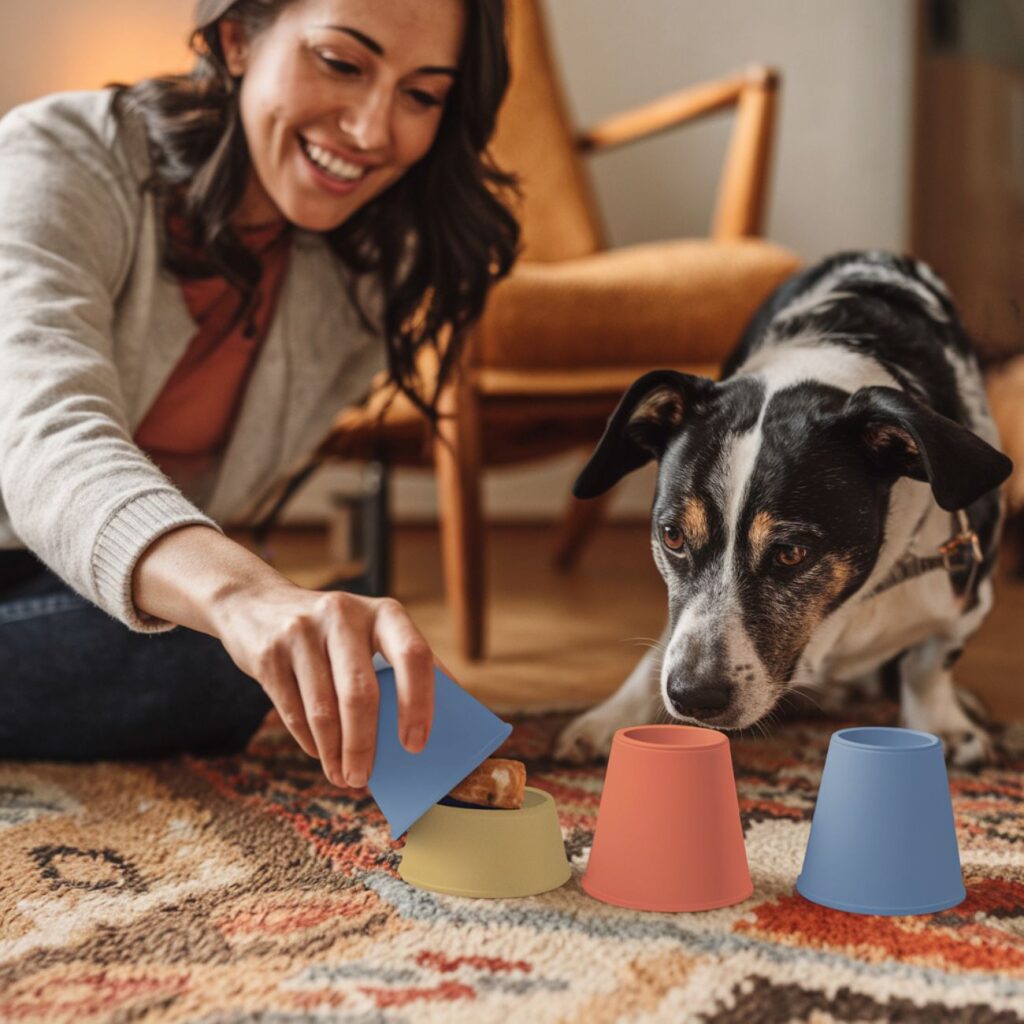 booster l'intelligence de son chien avec ces jeux - gobelet friandise