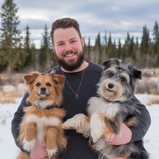 chien obeissant qui font des tours avec leur maitre pour devenir intelligent