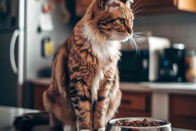 Un chat roux avec un pelage tacheté vu de profil, placé dans un environnement intérieur, symbolisant les animaux concernés par une enquête de maltraitance animale.