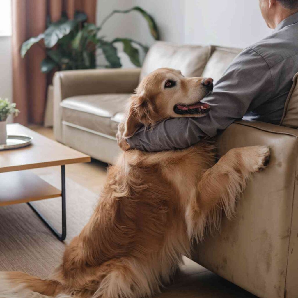 pourquoi mon chien me lèche