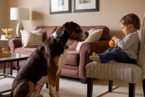 Ces chiens qui protegent vos enfants comme une nounou