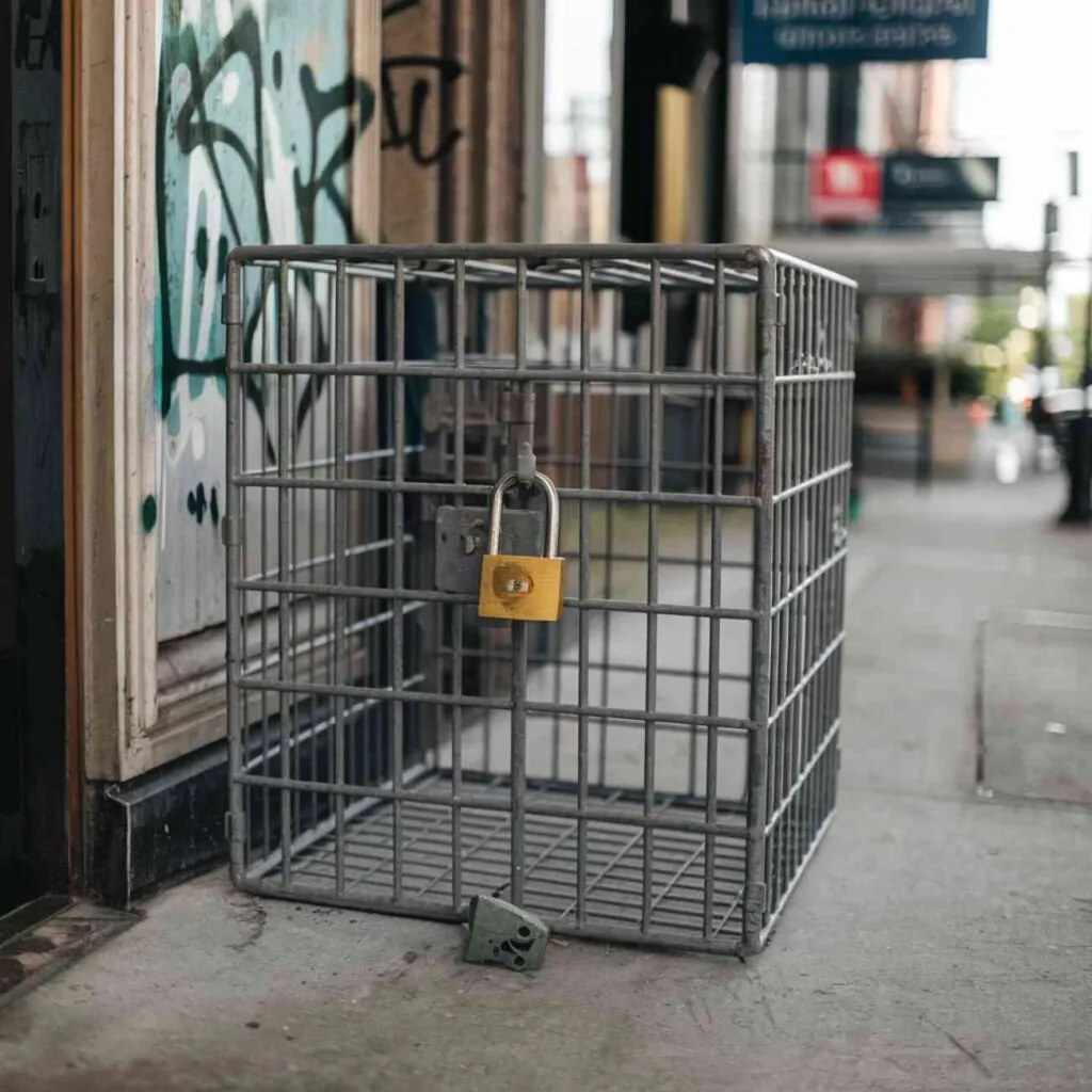 Cage de capture utilisée pour le contrôle des chats libres
