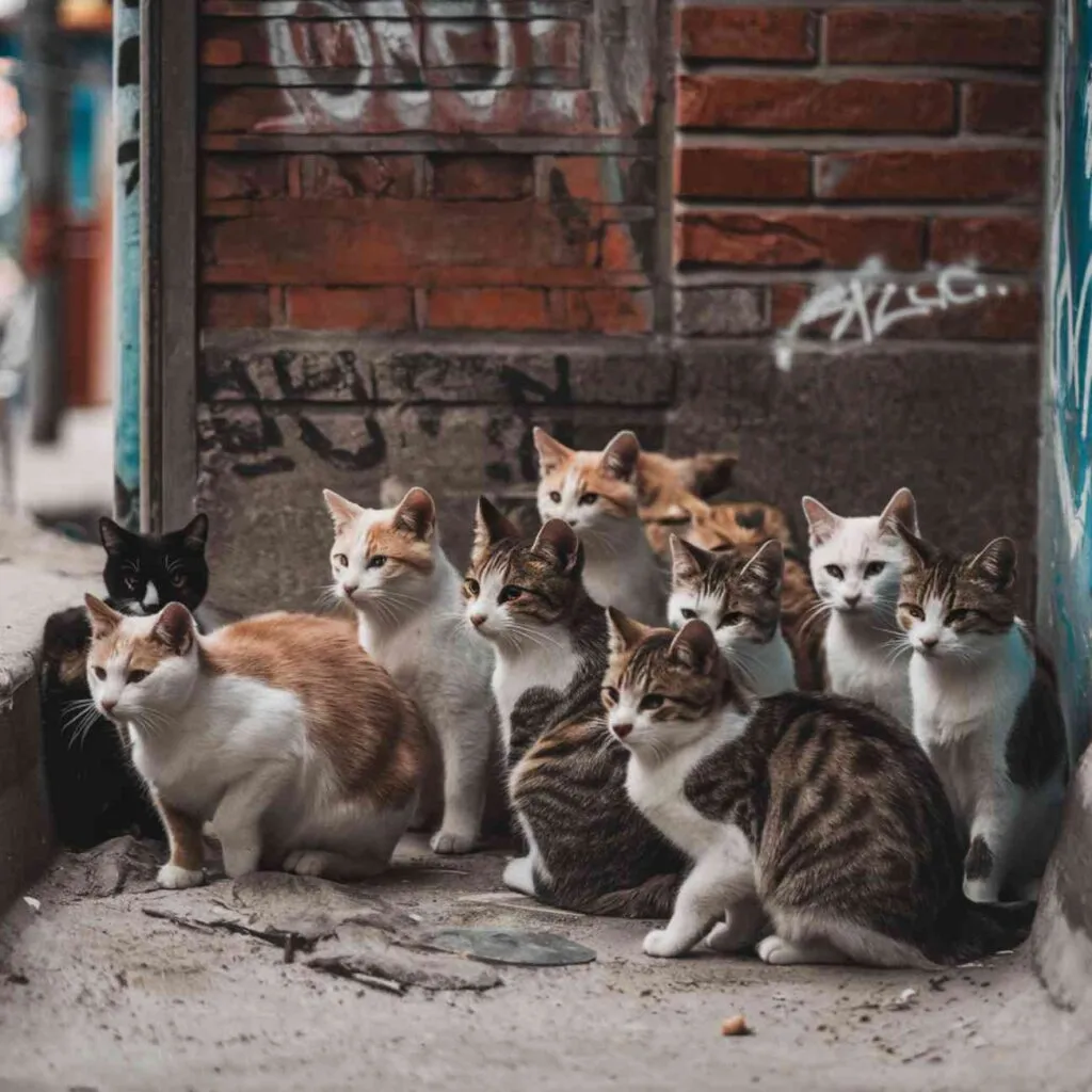  Portée de chatons nés en milieu urbain