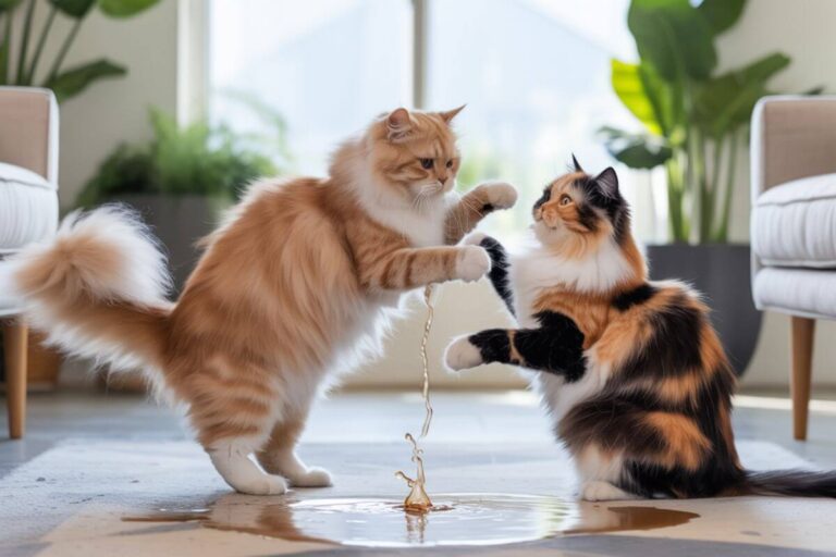 Comment gérer la rivalité entre chats qui provoque des accidents de pipi ? Voici la solution