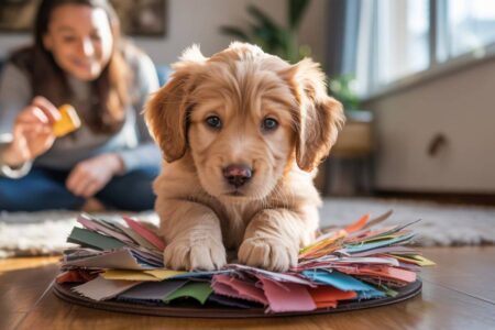 Jeu éducation chiot