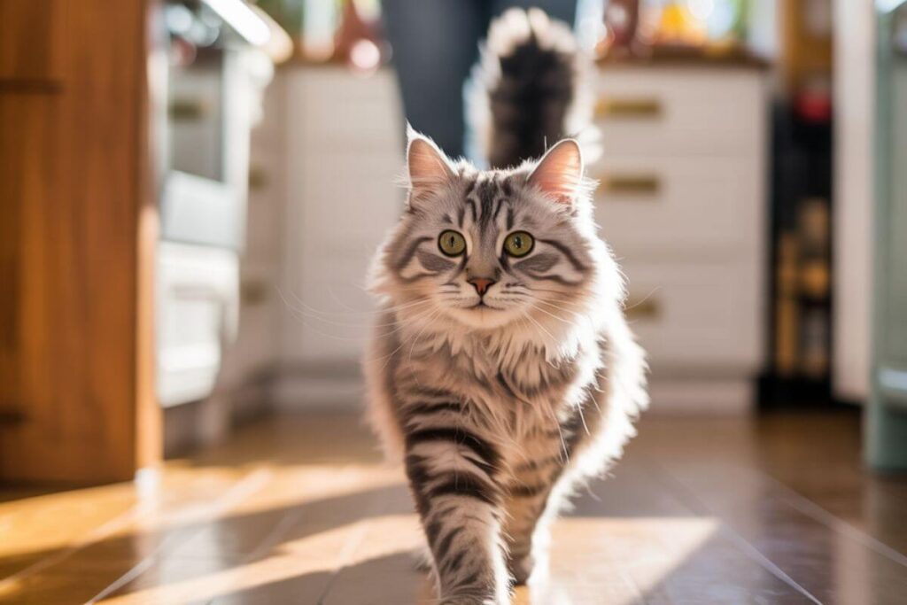 Votre chat vous suit partout ? Voici pourquoi ce comportement est un signe d'attachement