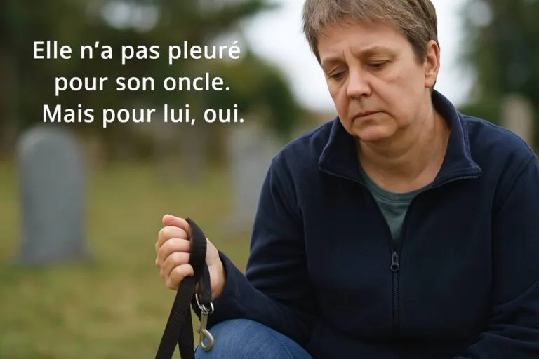deuil animalier, elle n'a pas pleuré pour son oncle mais pour son chien si
