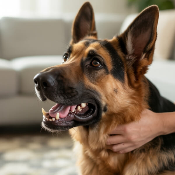 Chien agressif douleur