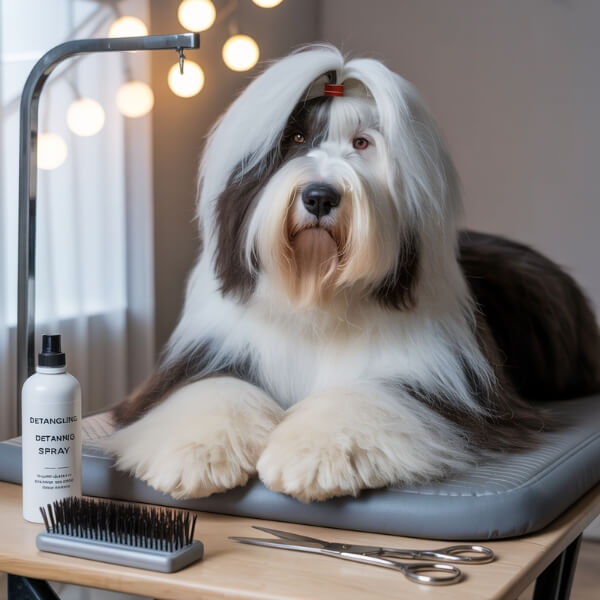 Accessoires chien poil long