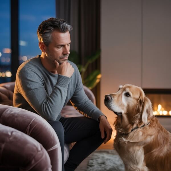 Anxiété maître chien