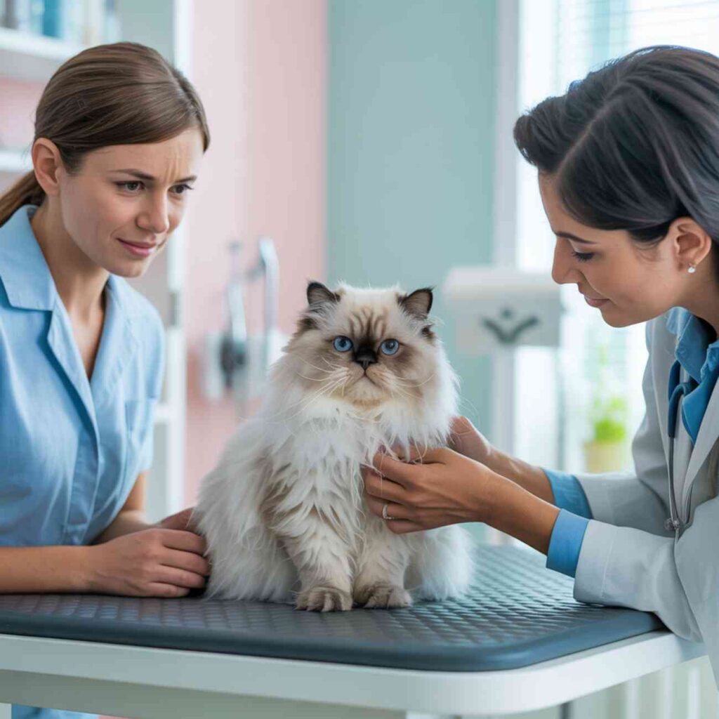 Mon chat miaule tous les matins et subit un examen vétérinaire pour comprendre pourquoi