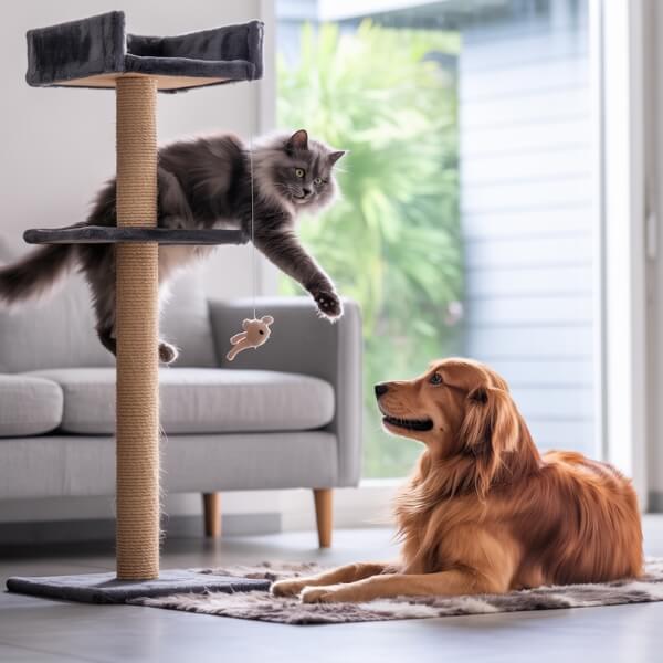 Chien agressif chat