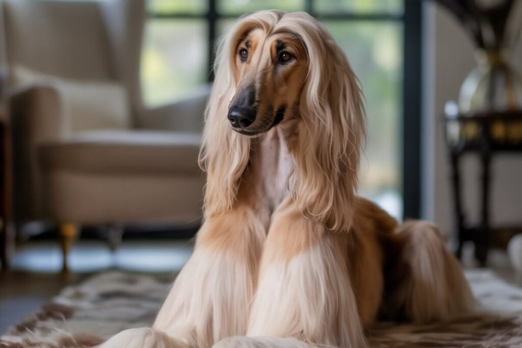 Chien poil long