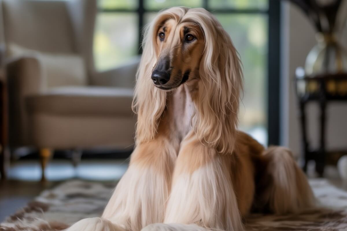 Chien poil long