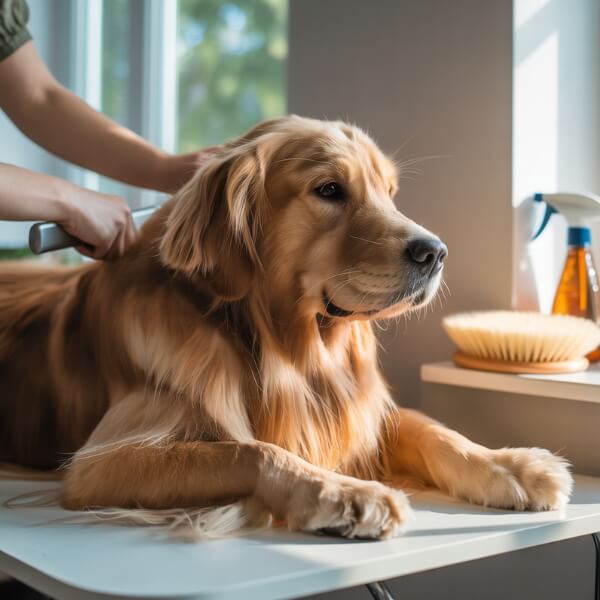 Chien poil long