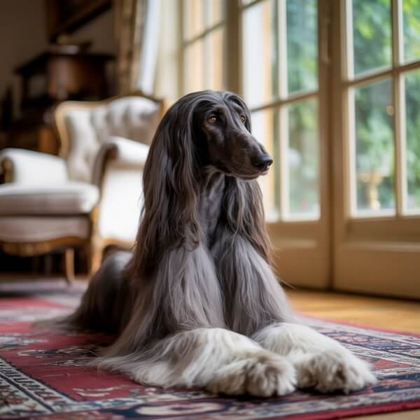 Chien poil long