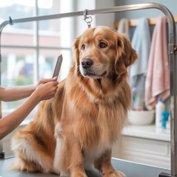Toilettage chien poil long
