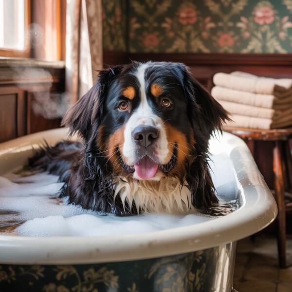 Toilettage chien poil long
