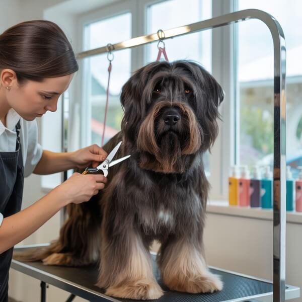 Toilettage chien poil long