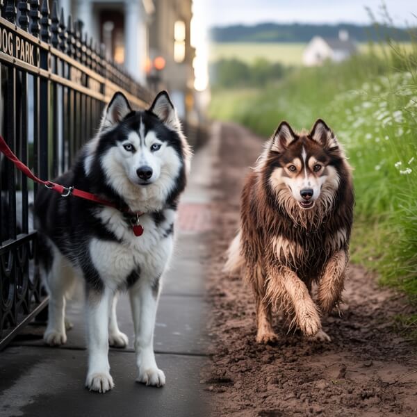 Toilettage chien poil long