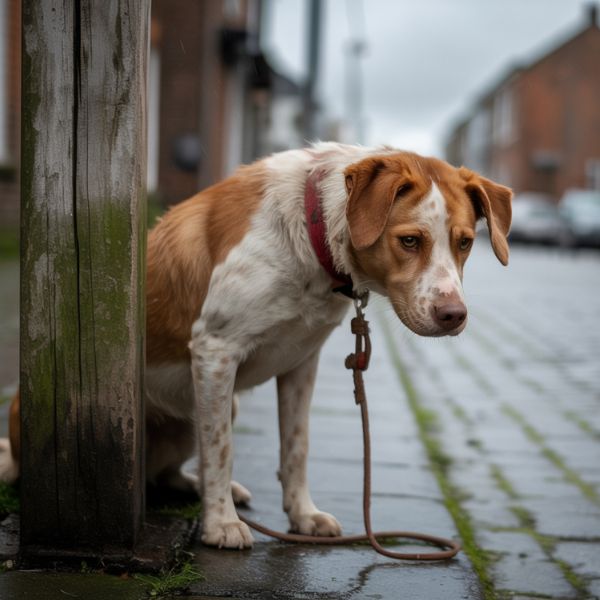 Franck, Minou et Rex n'ont même pas vu le chien abandonné alors qu'ils sont passés à quelques centimètres de lui