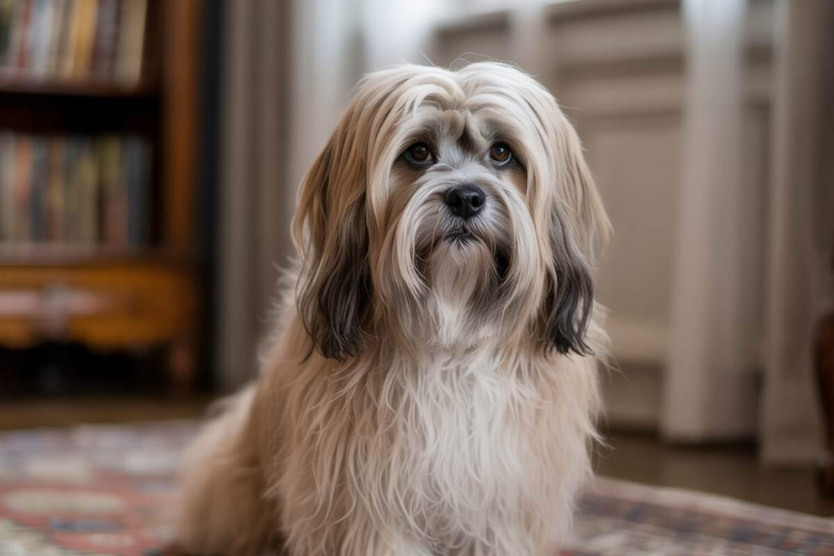 Lhasa Apso poil long