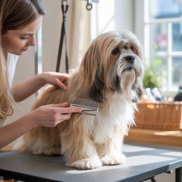Lhasa Apso poil long