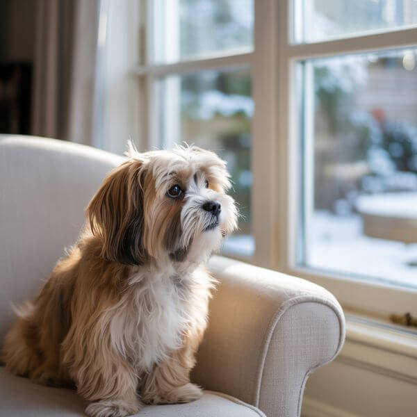 Lhasa Apso poil long