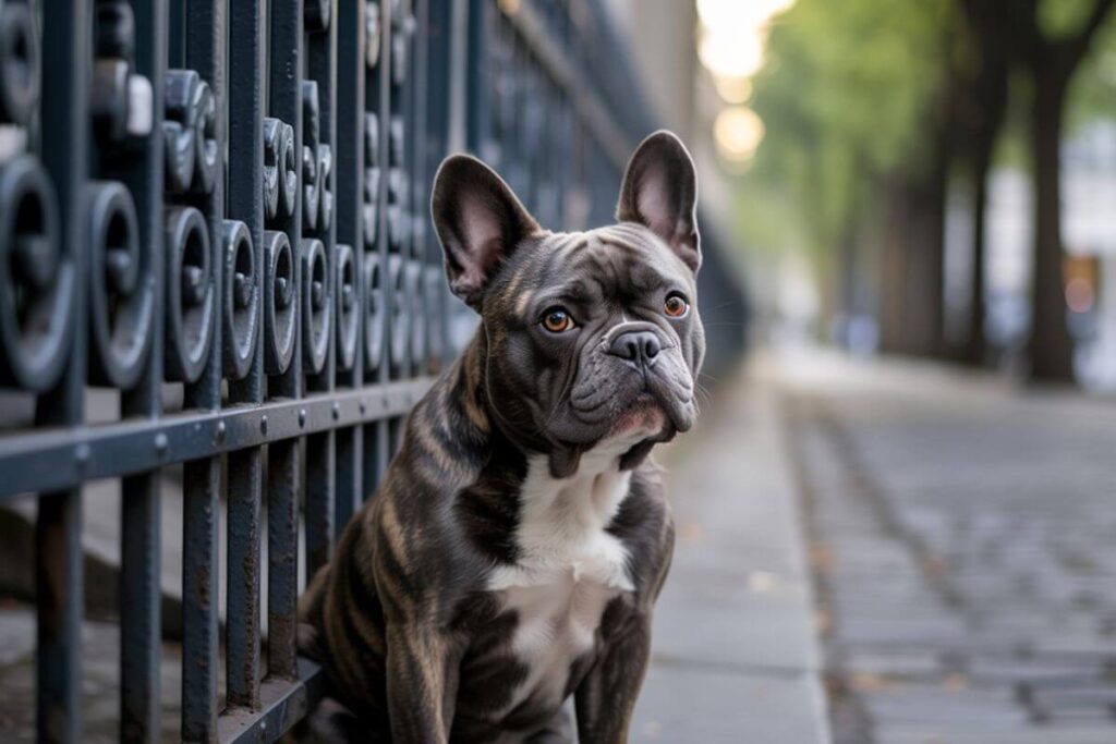 Un chien seul assis derrière une grille, regard mélancolique, illustrant le thème de l’abandon et la question : pourquoi certains abandonnent ce qui les aime ?