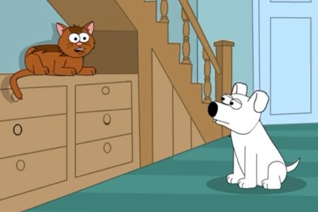 « Illustration de Rex le chien et Minou le