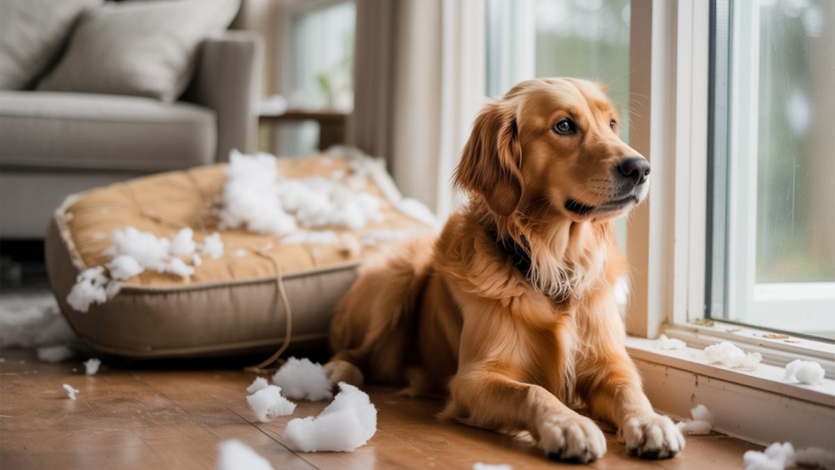 chien destructeur quand il est seul