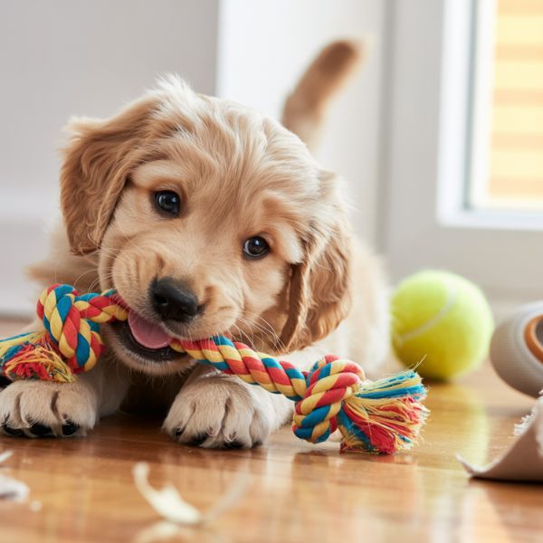 Mon chiot mordille tout