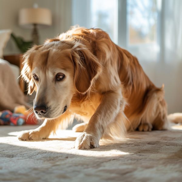 Douleur au dos chez le chien 